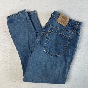 Levi's‎ Jeans Womens 16 Blue Orange Tab Vintage High Rise Tapered Leg Denim